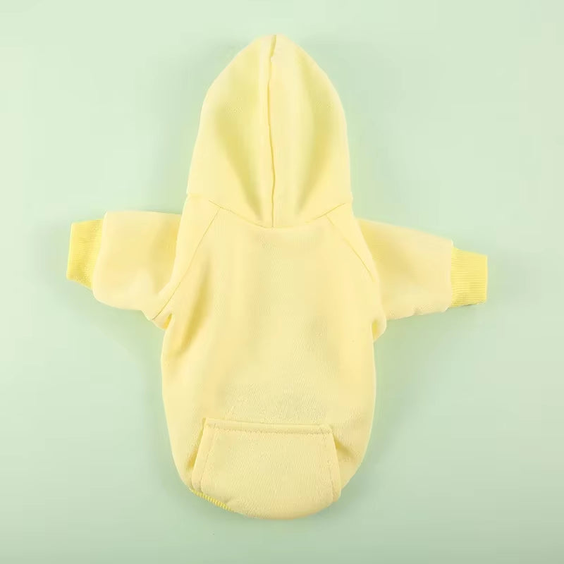 Autumn Winer Dog Clothes Soft Puppy Dog Hoodies Cute Pocket Pet Clothes for Small Dogs Pets Clothing