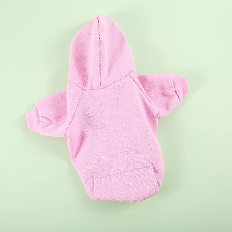 Autumn Winer Dog Clothes Soft Puppy Dog Hoodies Cute Pocket Pet Clothes for Small Dogs Pets Clothing